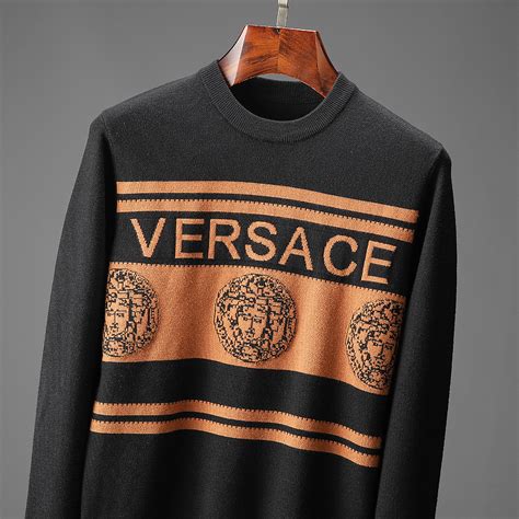 replica versace sweatshirt|versace crew neck sweater.